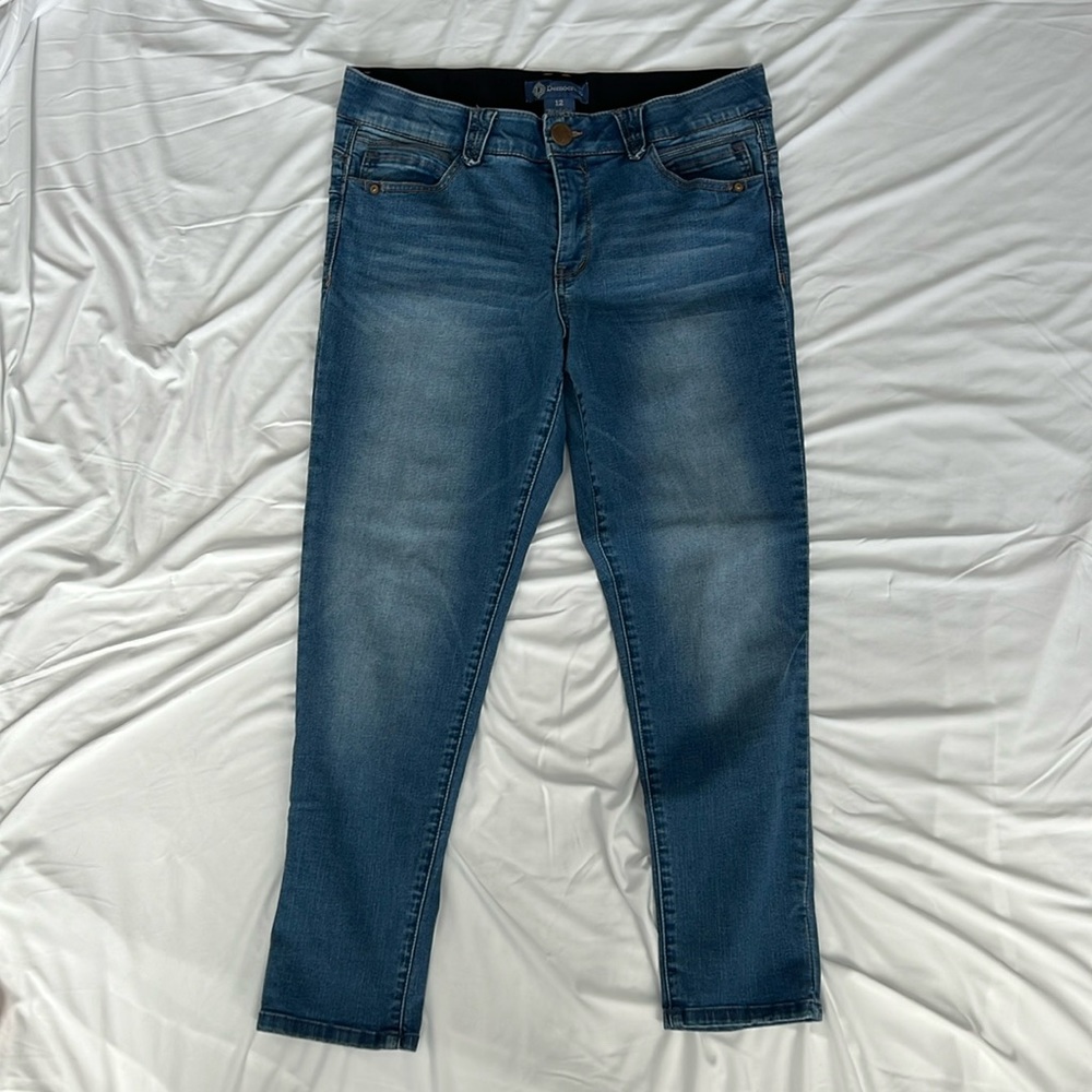 Democracy “Ab”solution Skinny Ankle Jeans Sz 12 Med Wash